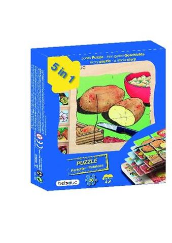 Lagen Puzzle Kartoffel