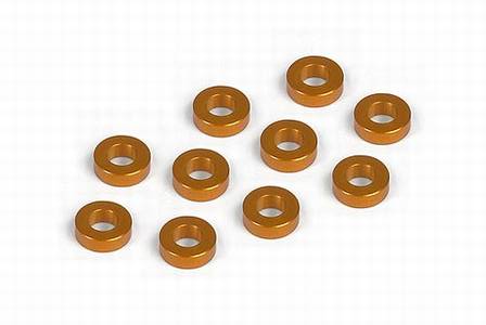ALU Distanzscheiben 3x6x2.0MM - ORANGE (10)