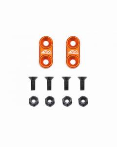 1/10th On-Road Alu Wing Mounts (Orange)