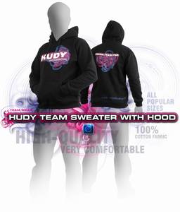 HUDY SWEATER HOODED - SCHWARZ  (XXXL)