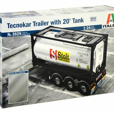 Italeri 3929 TECNOKAR TRAILER WITH 20' TANK