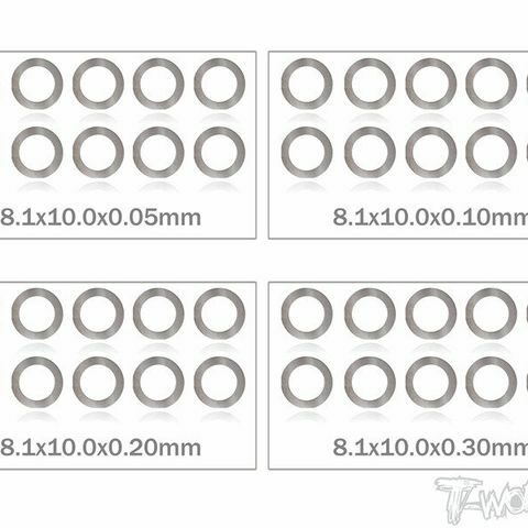 Shim Scheiben 8mm Set 0.05; 0.1; 0.2