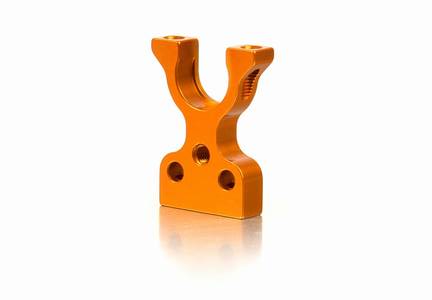 T4 ALU Lagerbock zu Mittelwelle L/R - ORANGE GESCH