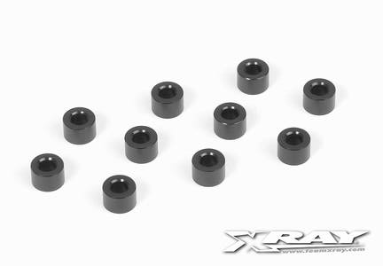 ALU Distanzscheiben 3x6x4.0MM - SCHWARZ (10)
