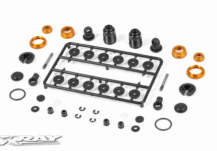 T4 ALU Stossdämpfer Set - ORANGE (2)