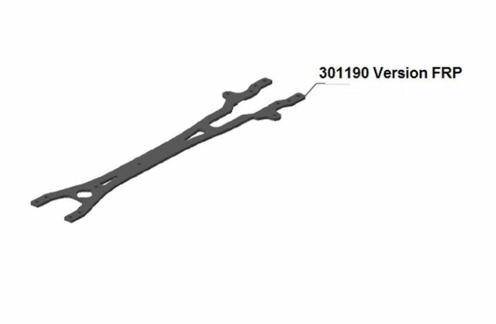 T3R Oberdeck FRP XRAY 301190 Version FRP XRAY 301190R