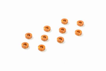 ALU Distanzscheiben 3x7x2.0MM - ORANGE (10)