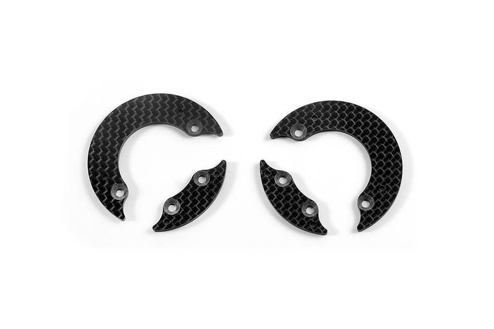 CARBON HECK AERODYNAMIC DISC 2.2MM - LINKS+RECHTS - SET XRAY 345370