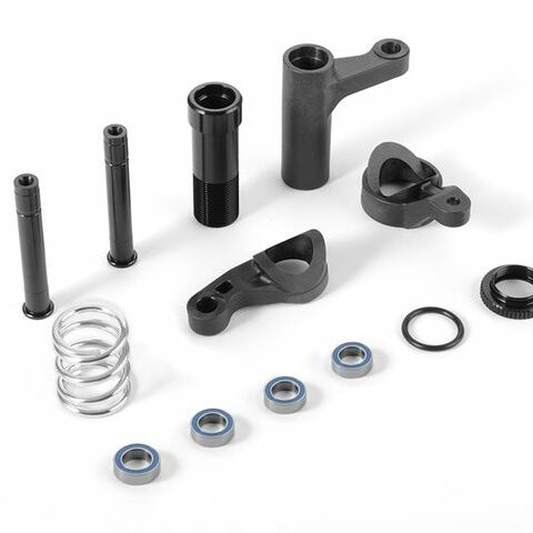 XB8'17 Servo Saver ( SET ) - GRAPHITE