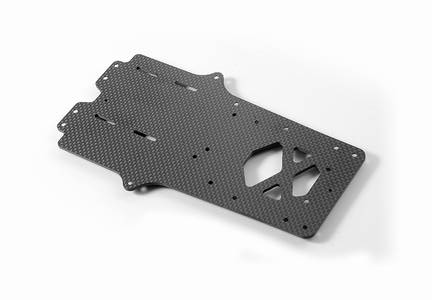 X12'16 Chassisplatte - 2.5MM CARBON