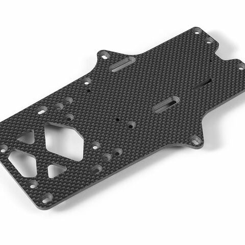 X12'18 Chassisplatte - 2.5MM CARBON