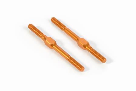 Spurstangen ALU L/R Gewinde M3x42MM - ORANGE (2)