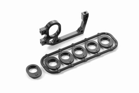 X1 Hinterachsbock ALU links und Excenter