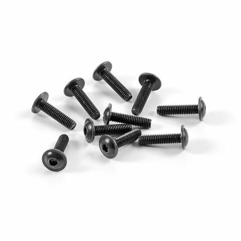 Inbusschrauben Rundkopf mit Flansch SH M3x12  (10)