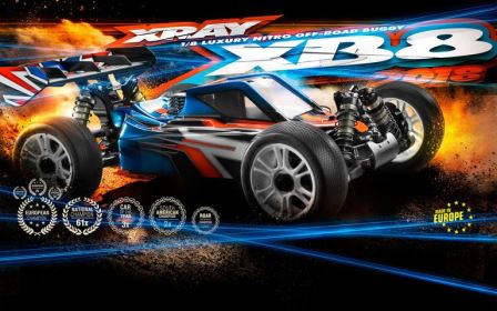 XRAY XB8 2018 Specs - 1/8 LUXURY NITRO OFF-ROAD