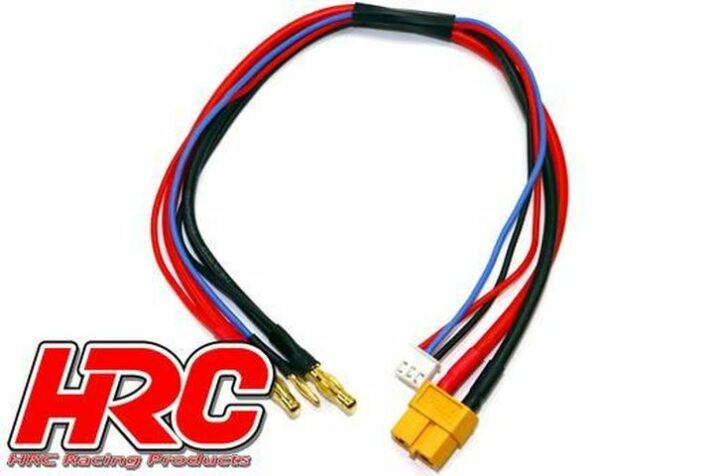 Ladekabel - TSW Pro Racing - XT60 Ladestecker zu 4mm & JST Balancer Stecker für Hardcase A