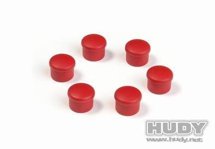 Kunststoffdeckel für 18MM Griffe - ROT (6)