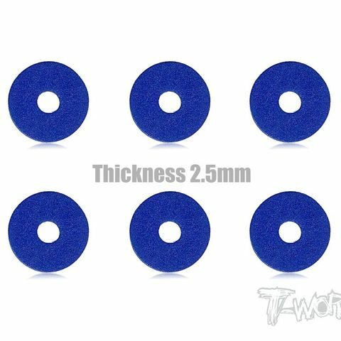 Foam Body Spacer 2.5MM BLAU ( 6.1x22mm 12pcs. )