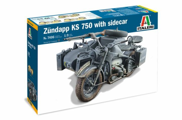 Italeri 7406 ZUNDAPP KS 750 with Sidecar