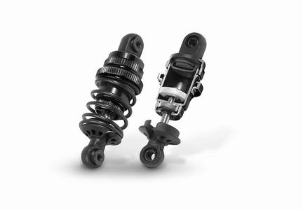 T4 ALU Stossdämpfer Set - SCHWARZ (2)