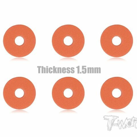 Foam Body Spacer 1.5MM ORANGE ( 6.1x22mm 12pcs. )