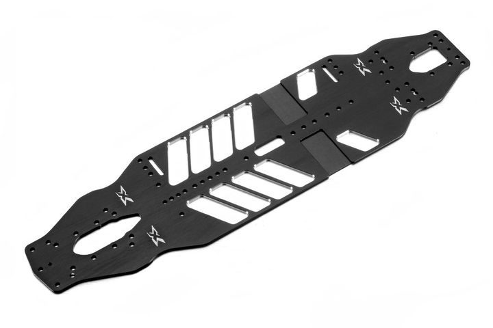 T4'20 ALU EXTRA-FLEX Chassisplatte 2MM - SWISS 7075 T6 XRAY 301003