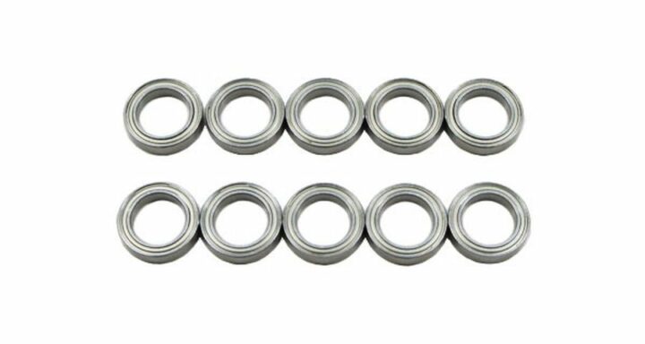 Kugellager SET Low Friction (10x15x4) mit Metalldeckel geölt (10Stk.)