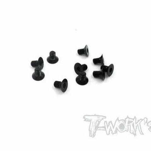 ALU 7075-T6 Senkkopfschrauben 3x5mm Schwarz (10)