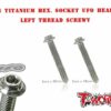 64 Titanium 3x20mm Hex. Socket UFO Head Left Thread Screw ( 5pcs.) – Bild 2