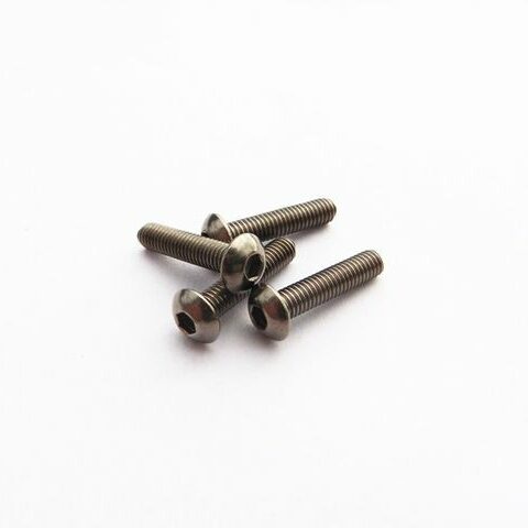 Titanium Hex Socket Button Head Screw M3x15 (4pcs)