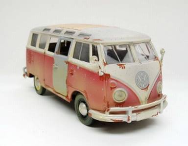 VW Van "Samba" Old Friends 1/24 rot/weiss