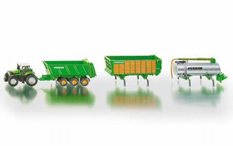 DEUTZ-FAHR mit Joskin Anhängerset