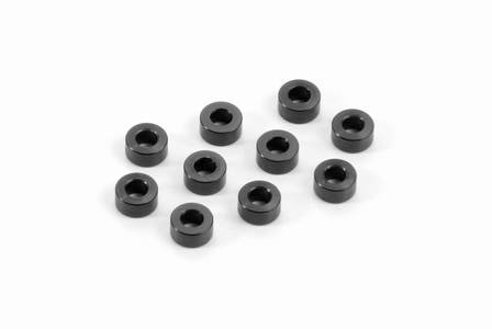 ALU Distanzscheiben 3x6x3.0MM - SCHWARZ (10)
