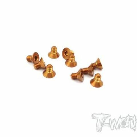 ALU 7075-T6 Senkkopfschrauben 3x12mm Orange (10)