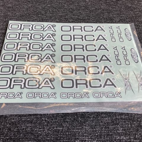 ORCA Sticker die cut black sheet