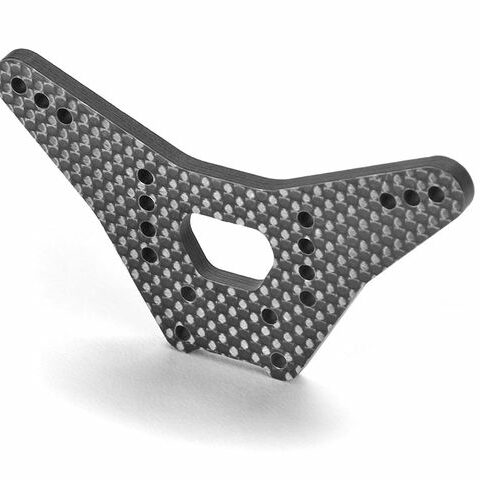 Stossdämpferbrücke CARBON hinten 3.5MM - NIEDRIG