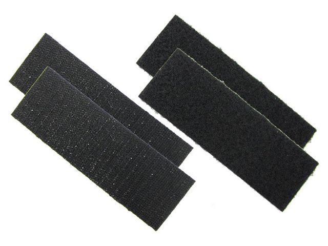 Klettband 130x45mm schwarz (2 Stk.)