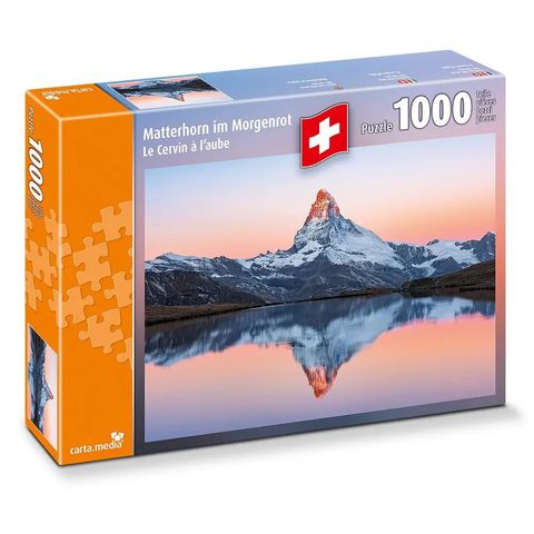 Matterhorn im Morgenrot 1000 Teile Puzzle