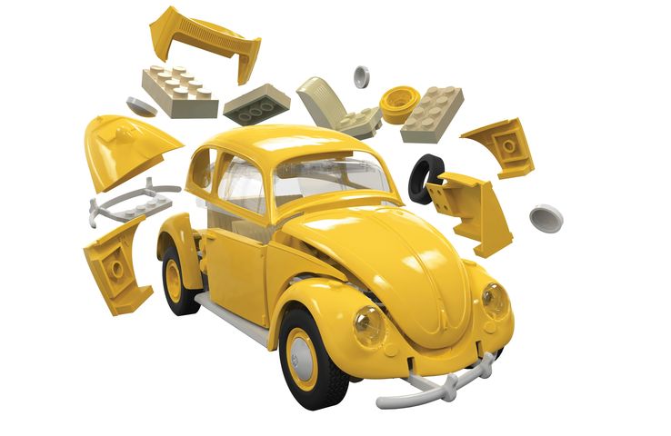 Airfix QUICK BUILD VW Beetle yellow