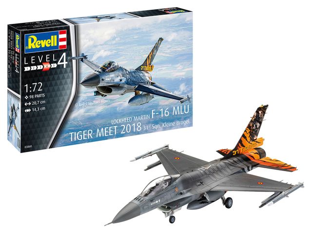 Revell 03860 F-16 MLU TIGER MEET 2018 31 Sqn. Klei