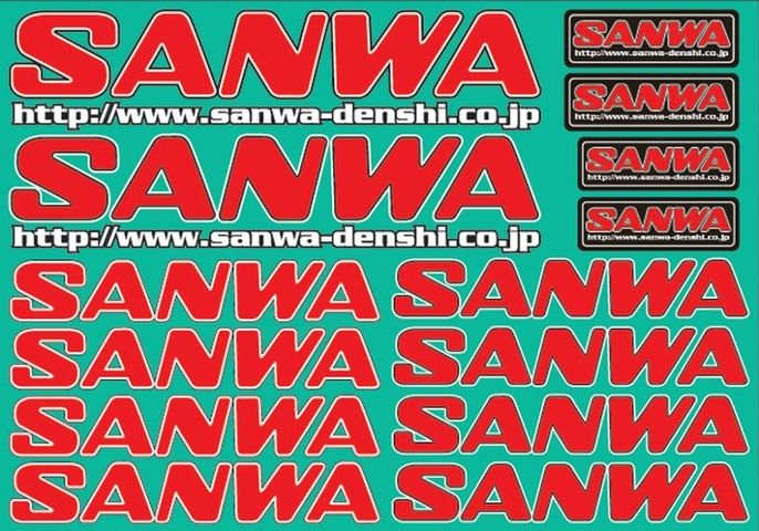 AUFKLEBER SANWA-ROT
