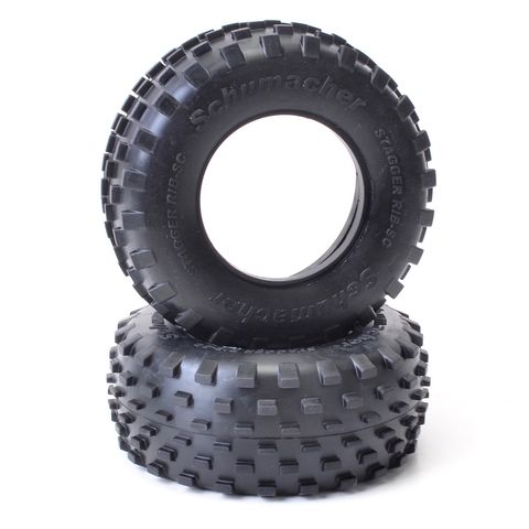 Short Course Tyre - STAGGER RIB - Silver  (2)