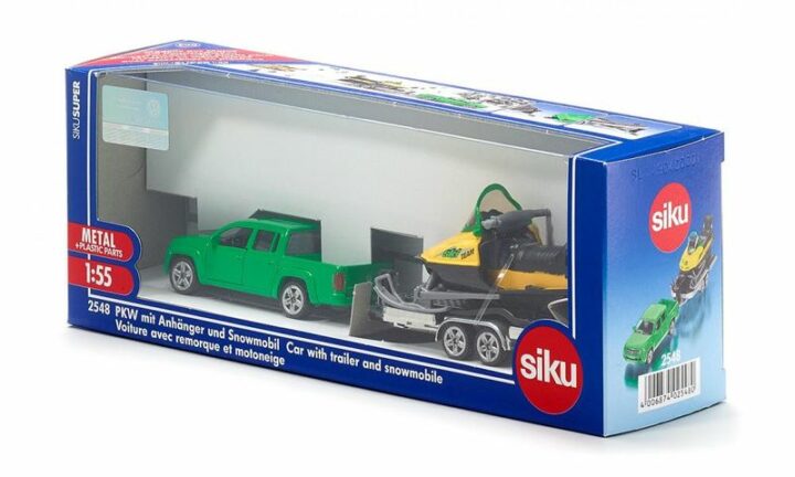 PKW mit Anhänger und Snowmobil – Bild 3