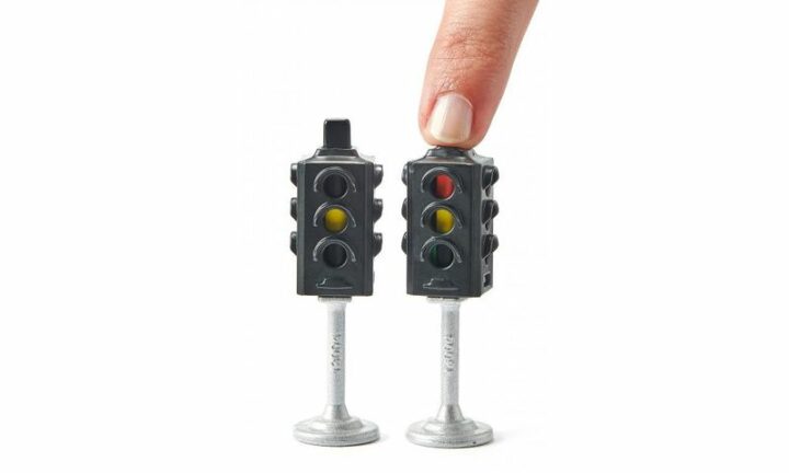 Ampeln mit Verkehrsschildern – Bild 2