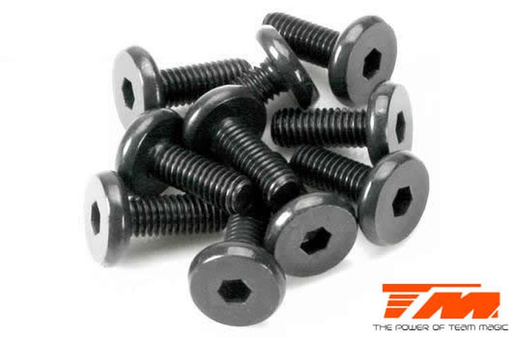 Screws - Button Head - Hex (Allen) - M3 x 8mm Half