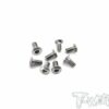 3mm x 6mm Titanium Hex. Socket Head Low Profile Half Thread Screws(8pcs.)