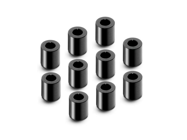 ALU Distanzscheiben 3x6x7.0MM - SCHWARZ (10)