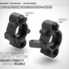 Achsschenkel vorne für AERO DISC - EXTRA ECCENTRIC -  LINKS - GRAPHITE XRAY 342225-G – Bild 2