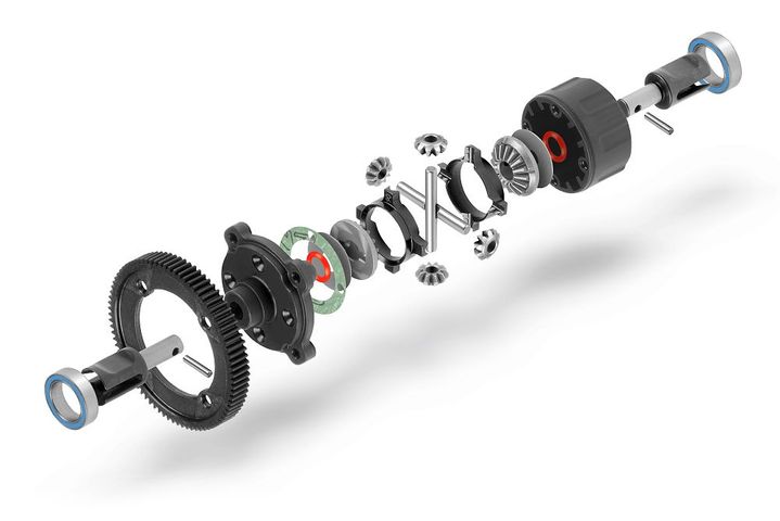 XRAY XB4 ACTIVE DIFFERENTIAL - MITTE - SET