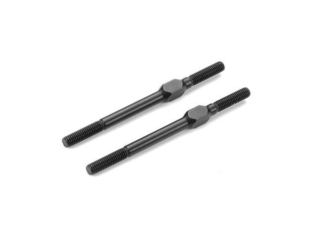 Spurstangen ALU L/R Gewinde M3x51MM - SCHWARZ (2)